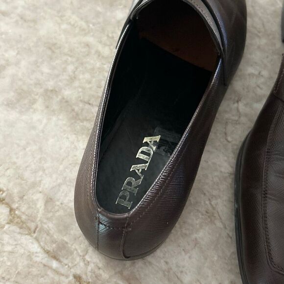 PRADA Saffiano Leather Penny Loafer (Men) main image 5